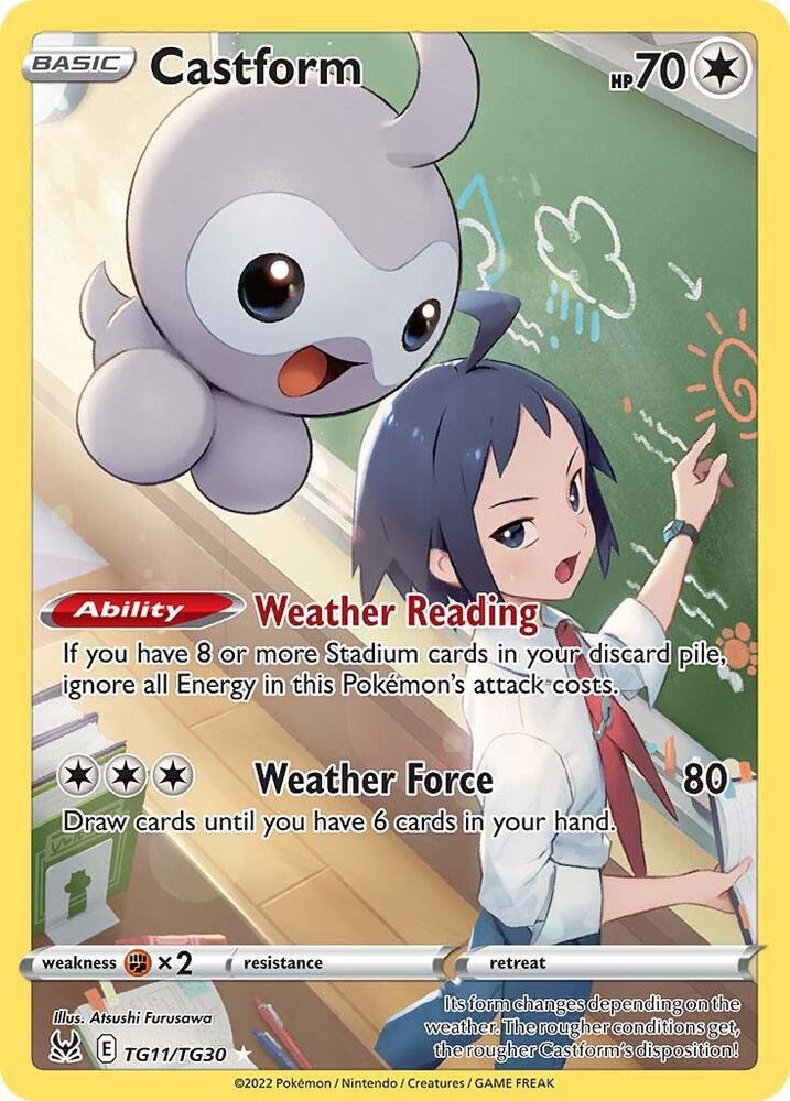 Pokemon Castform TG11/TG30 Lost Origin