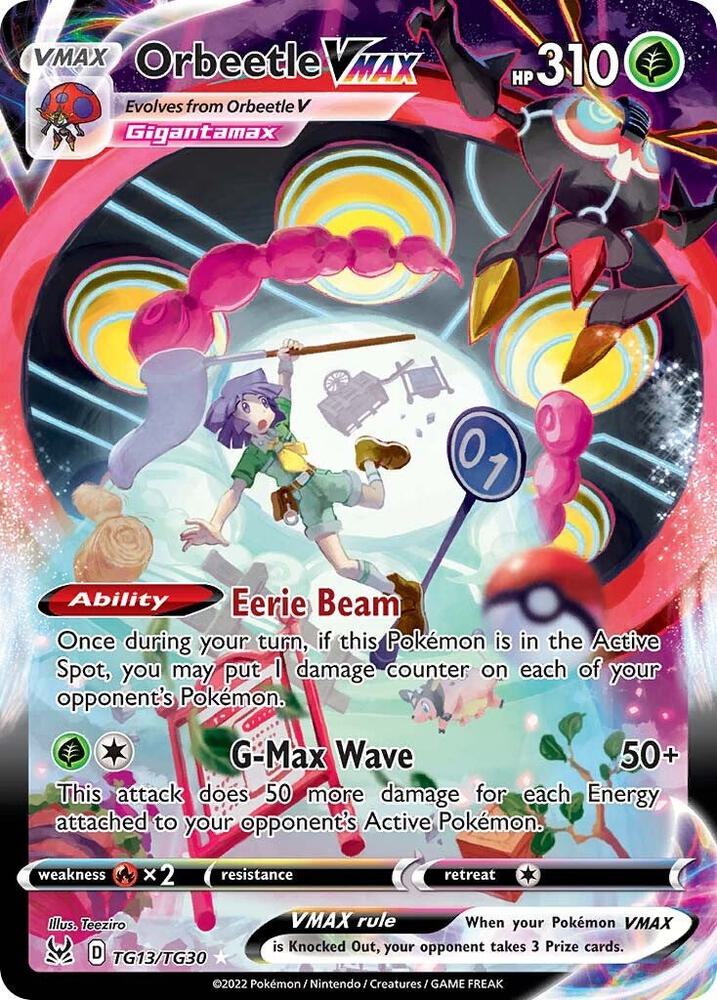 Pokemon Orbeetle VMAX TG13/TG30 Lost Origin