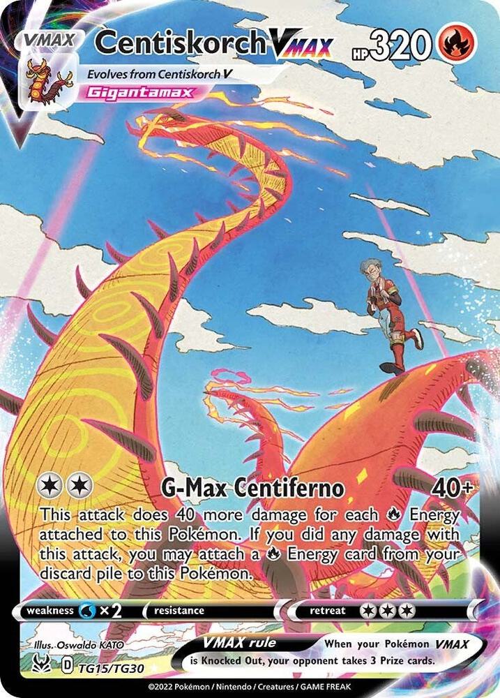 Pokemon Centiskorch VMAX TG15/TG30 Lost Origin
