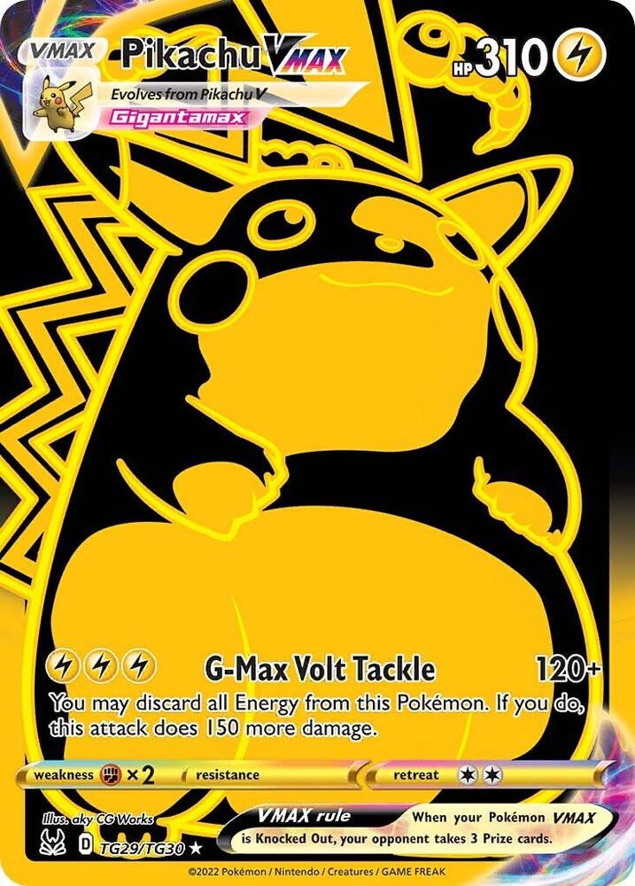 Pokemon Pikachu VMAX TG29/TG30 Lost Origin