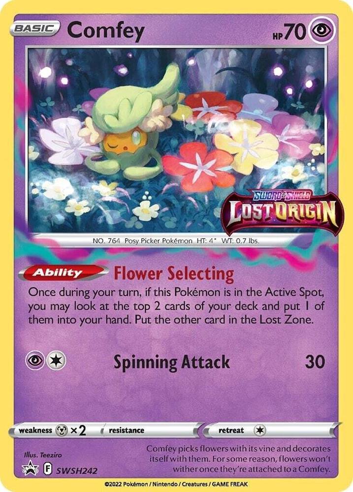 Pokemon Comfey SWSH242 SWSH Black Star Promos