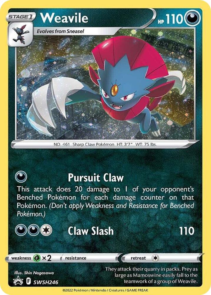 Pokemon Weavile SWSH246 SWSH Black Star Promos