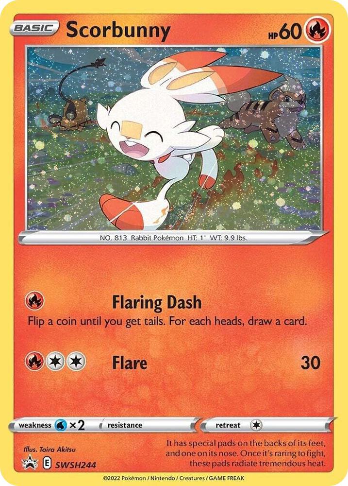Pokemon Scorbunny SWSH244 SWSH Black Star Promos