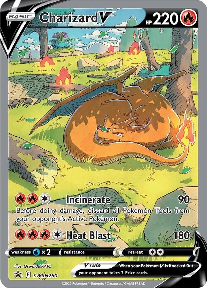Pokemon Charizard V SWSH260 SWSH Black Star Promos