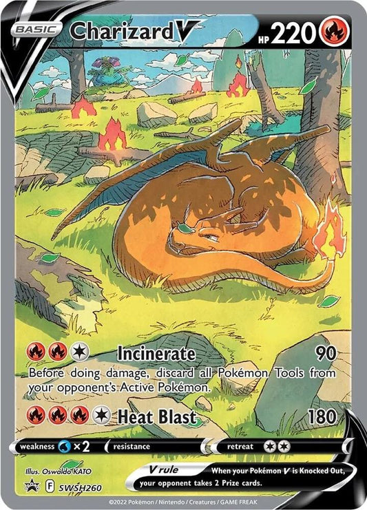 Pokemon Charizard V SWSH260 SWSH Black Star Promos