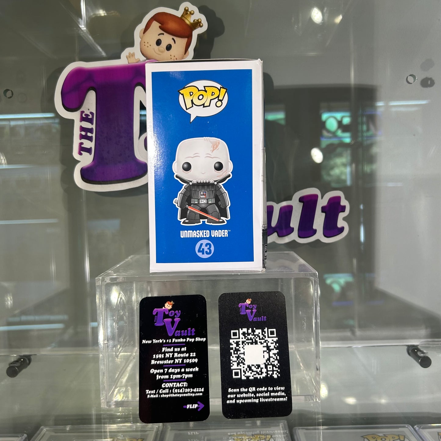 [SOLD 7.14.24] Funko Pop! Star Wars Blue Box - Unmasked Vader #43 First to Market Anaheim Celebration Exclusive