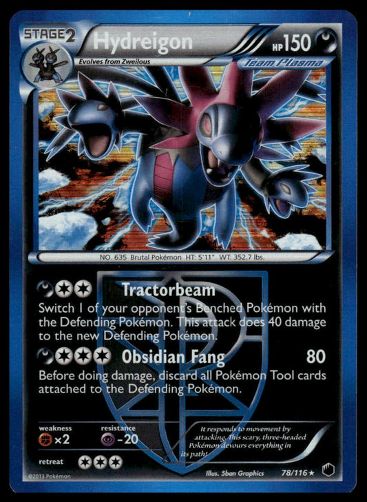 Pokemon Plasma Freeze #78/116 Hydreigon (Team Plasma)