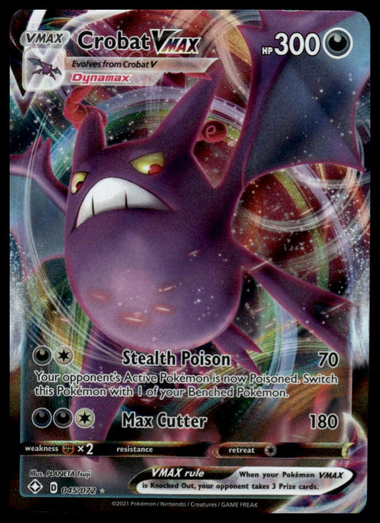 Pokemon Shining Fates #045/072 Crobat VMAX