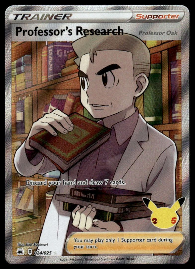 Pokemon Celebrations #024/025 Professor's Research (Full Art)