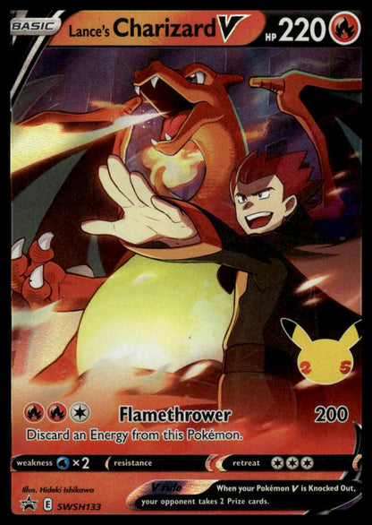 Pokemon SWSH: Sword & Shield Promo Cards #SWSH133 Lance's Charizard V