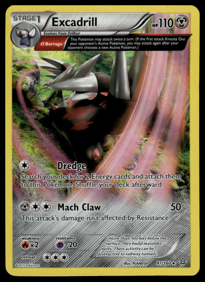 Pokemon XY - Primal Clash #97/160 Excadrill (Omega)