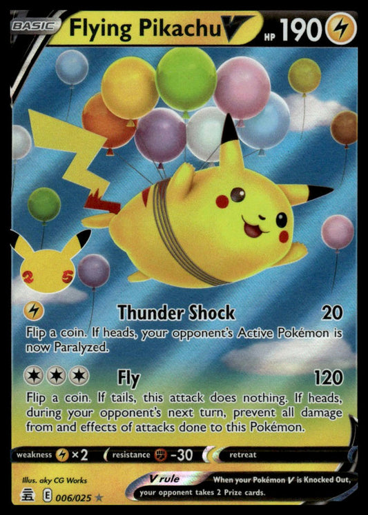 Pokemon Celebrations #006/025 Flying Pikachu V