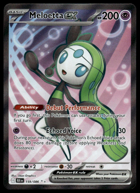 Pokemon SV: Black Bolt #159/086 Meloetta ex