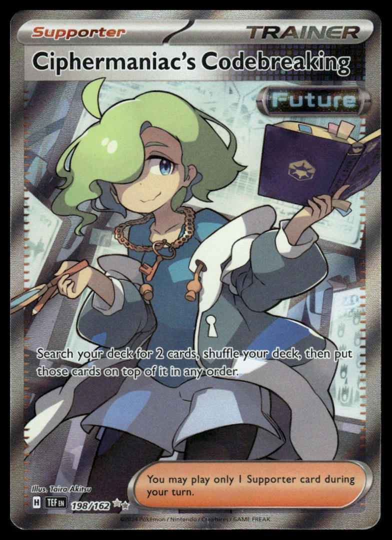 Pokemon Ciphermaniac's Codebreaking #198/162 SV05: Temporal Forces