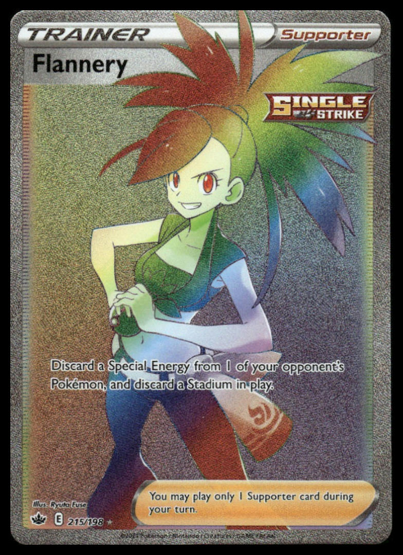 Pokemon Flannery (Secret) #215/198 SWSH06: Chilling Reign