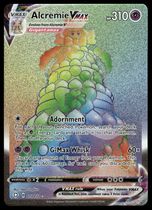 Pokemon Alcremie VMAX (Secret) #073/072 Shining Fates