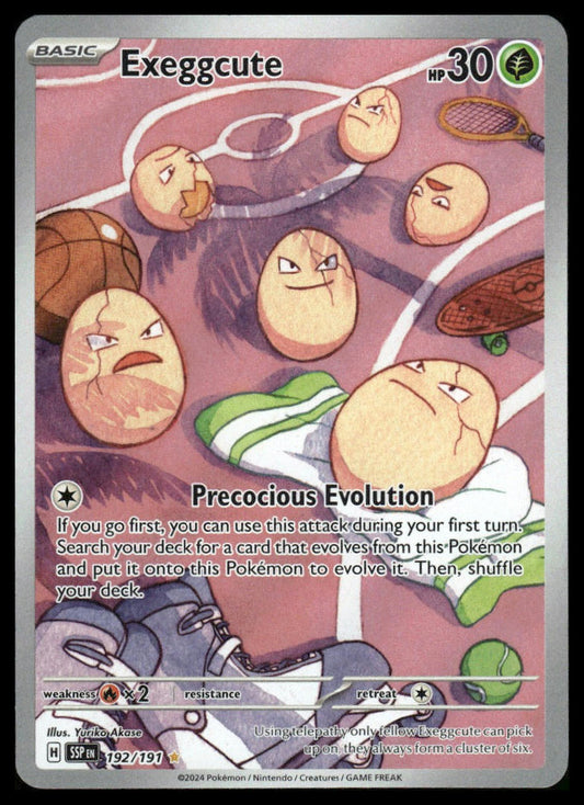 Pokemon Exeggcute #192/191 SV08: Surging Sparks