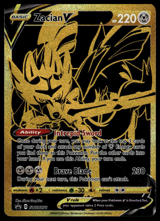 Pokemon Zacian V #SWSH076 SWSH: Sword & Shield Promo Cards