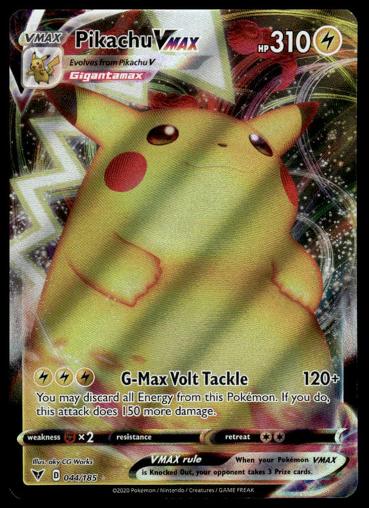 Pokemon Pikachu VMAX #044/185 SWSH04: Vivid Voltage