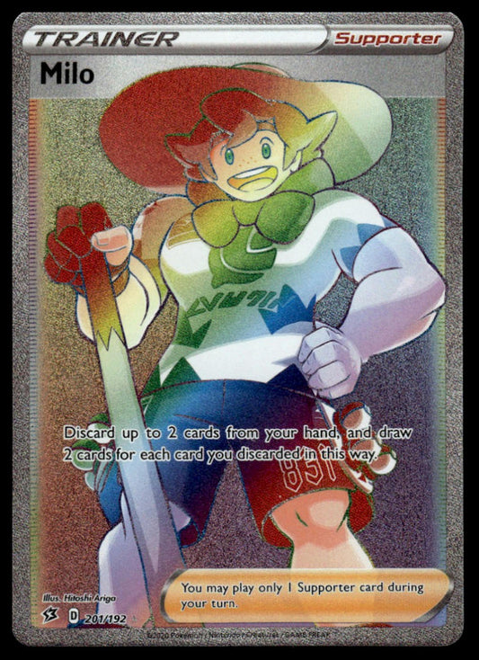 Pokemon Milo (Secret) #201/192 SWSH02: Rebel Clash
