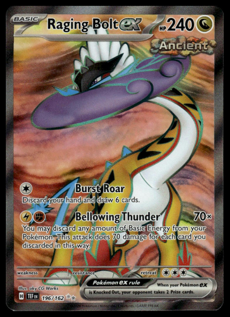 Pokemon Raging Bolt ex #196/162 SV05: Temporal Forces