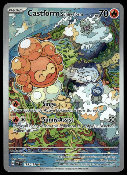 Pokemon Castform Sunny Form #195/191 SV08: Surging Sparks