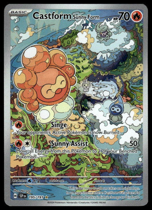 Pokemon Castform Sunny Form #195/191 SV08: Surging Sparks