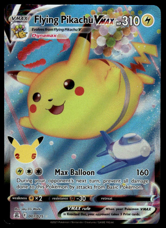 Pokemon Flying Pikachu VMAX #007/025 Celebrations