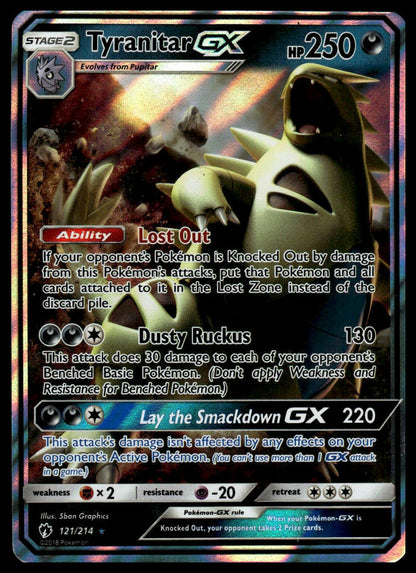 Pokemon Tyranitar GX #121/214 SM - Lost Thunder