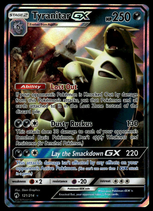 Pokemon Tyranitar GX #121/214 SM - Lost Thunder