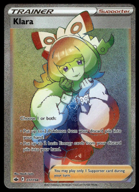Pokemon Klara (Secret) #217/198 SWSH06: Chilling Reign