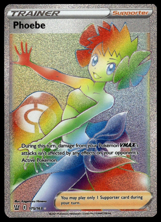 Pokemon Phoebe (Secret) #175/163 SWSH05: Battle Styles