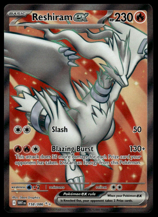 Pokemon Reshiram ex #158/086 SV: White Flare