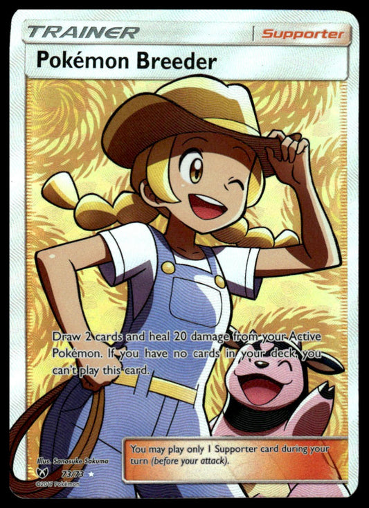 Pokemon Pokemon Breeder (Full Art) #73/73 Shining Legends