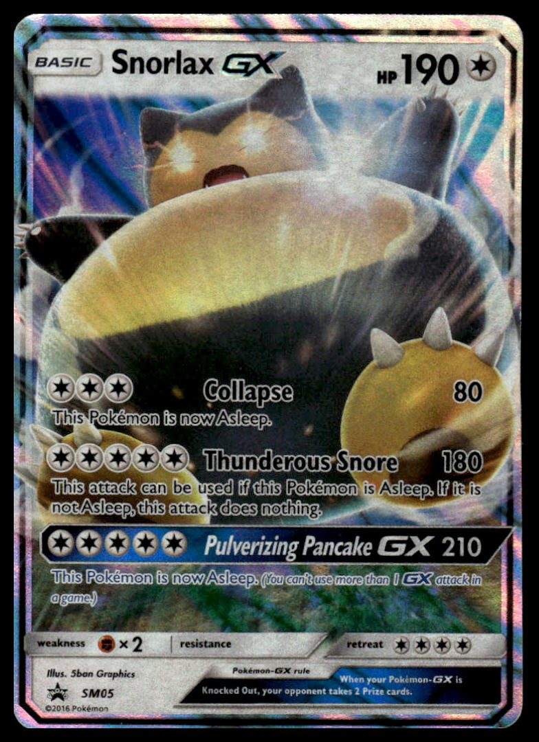 Pokemon Snorlax GX #SM05 SM Promos