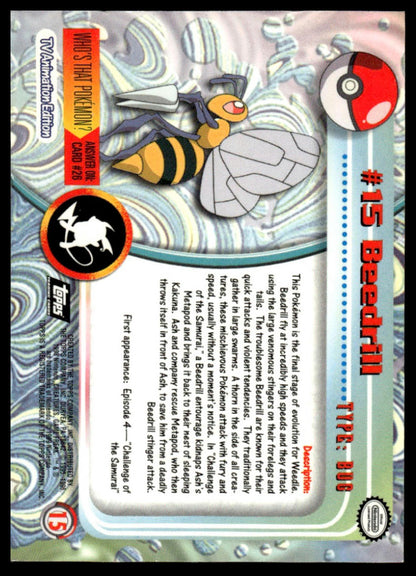 Pokemon Beedrill #15 Topps
