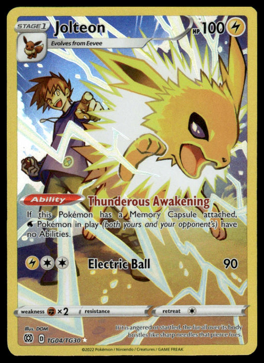 Pokemon Jolteon #TG04/TG30 SWSH09: Brilliant Stars Trainer Gallery
