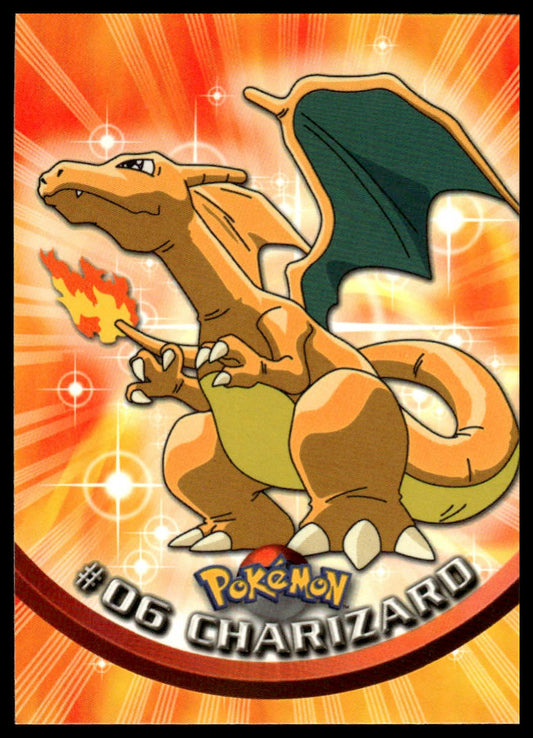 Pokemon  Charizard #06 Topps Blue Logo