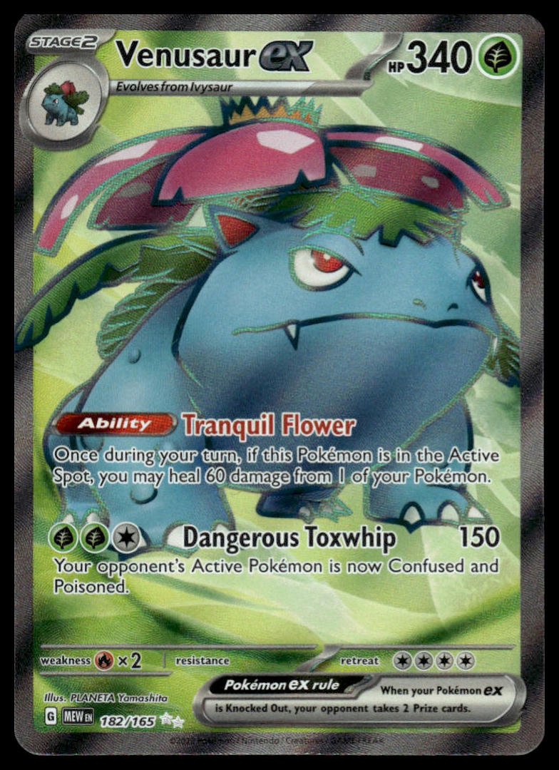 Pokemon Venusaur ex #182/165 SV: Scarlet & Violet 151