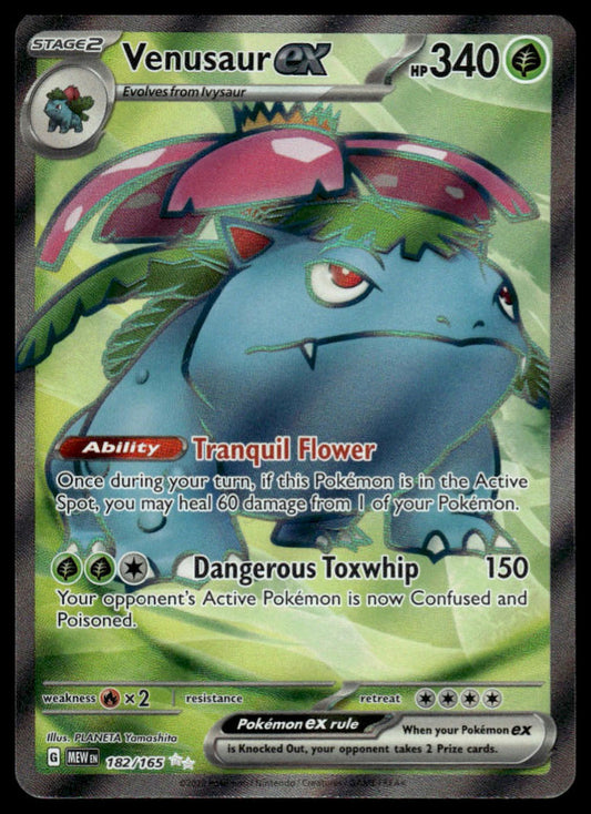 Pokemon Venusaur ex #182/165 SV: Scarlet & Violet 151