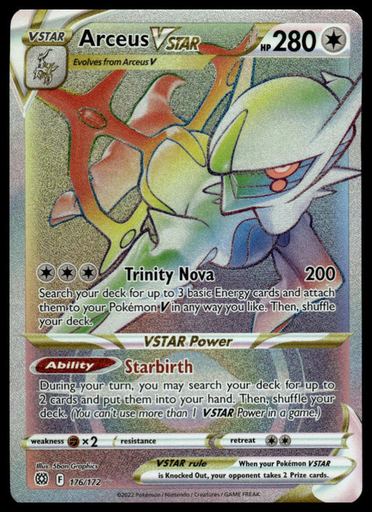 Pokemon Arceus VSTAR (Secret) (176) #176/172 SWSH09: Brilliant Stars
