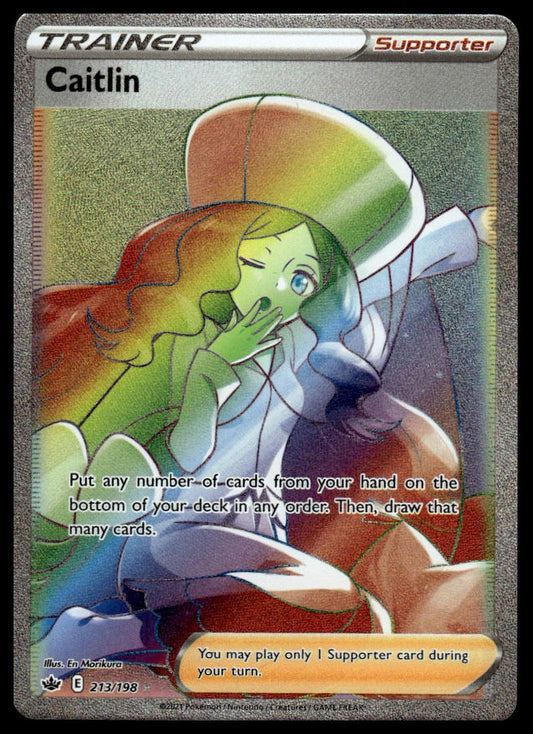 Pokemon Caitlin (Secret) #213/198 SWSH06: Chilling Reign