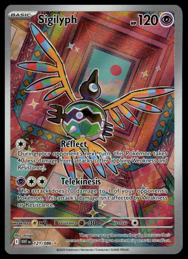 Pokemon Sigilyph #121/086 SV White Flare