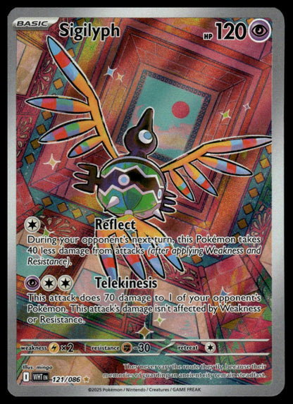 Pokemon Sigilyph #121/086 SV White Flare