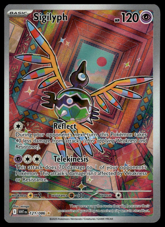 Pokemon Sigilyph #121/086 SV White Flare