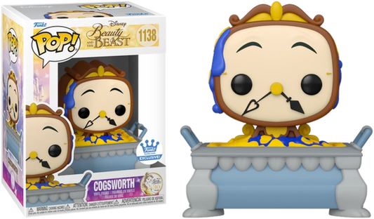 Funko Pop! Disney Beauty & The Beast Cogsworth #1138 Funko Exclusive