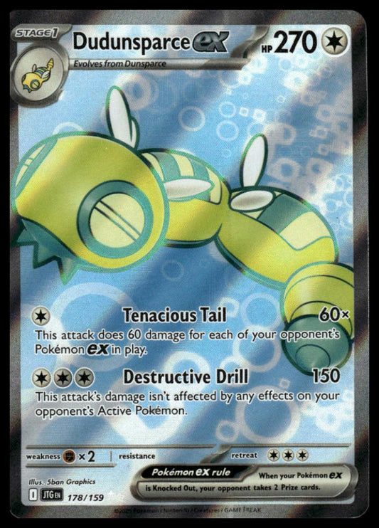 Pokemon Dudunsparce ex #178/159 SV09: Journey Together