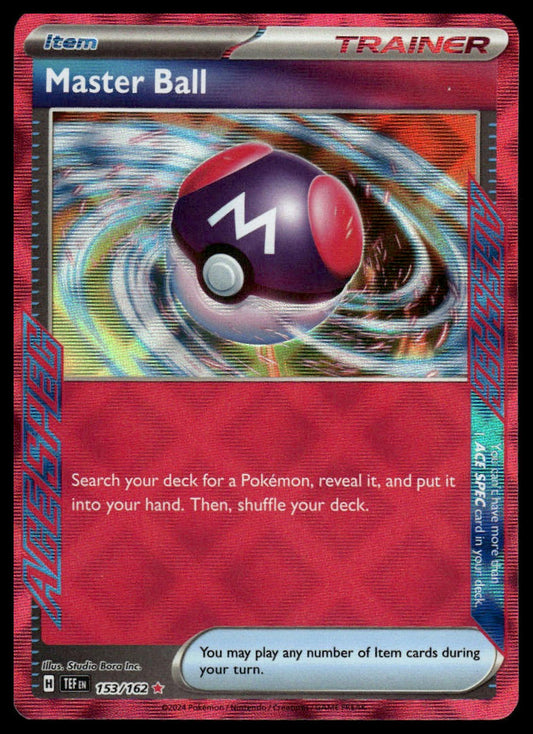 Pokemon Master Ball #153/162 SV05: Temporal Forces
