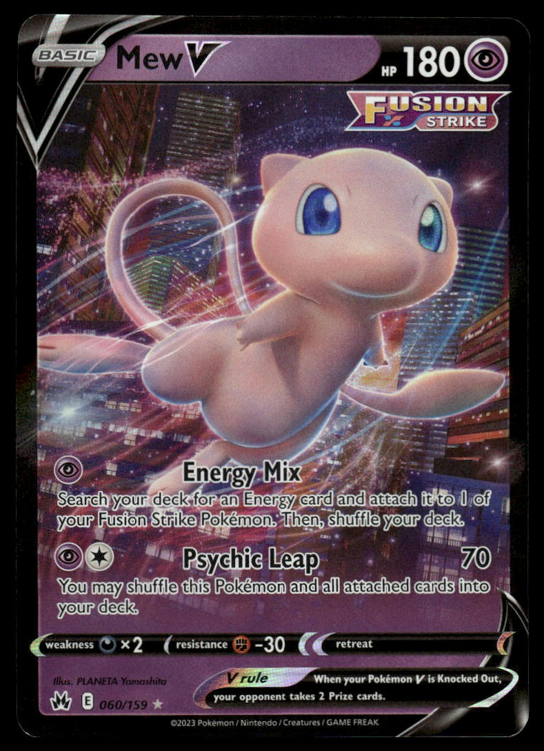Pokemon Mew V #060/159 Crown Zenith