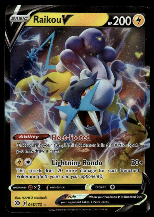 Pokemon Raikou V #048/172 SWSH09: Brilliant Stars